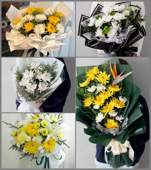 浙江省丽水龙泉市龙渊街道岭坤村白事花束代送